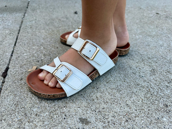 Hamptons Footbed Sandals - White