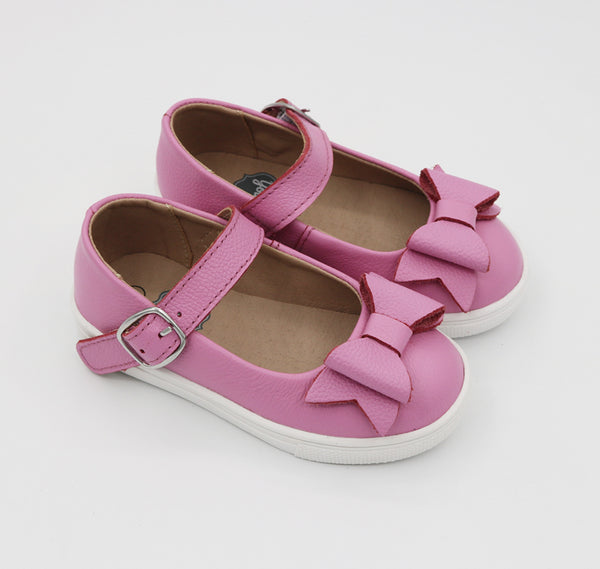 Chelsea Sneaker Mary Jane with Bow - Bubblegum Pink